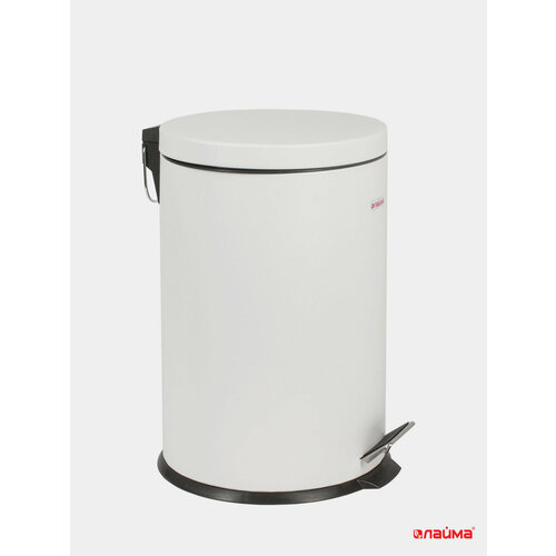 Ведро для мусора с педалью лайма Classic белое с внутренним ведром 20 л 7689₽