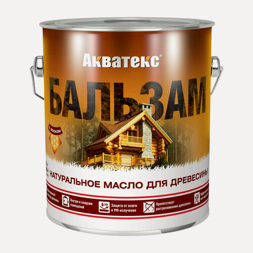 Изображение товара Натуральное масло для древесины бальзам акватекс 2,2л палисандр матовый