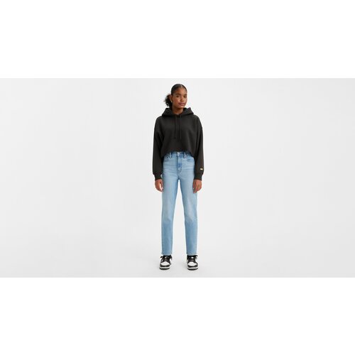 Джинсы мом Levi's, размер 31/27, голубой джинсы high waisted mom jeans levi s цвет decadent chocolate