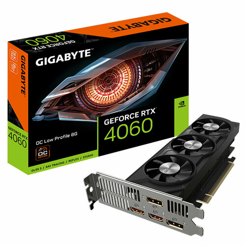 Видеокарта Gigabyte PCI-E 4.0 NVIDIA GeForce RTX 4060 8192Mb 128 GDDR6 GV-N4060OC-8GL