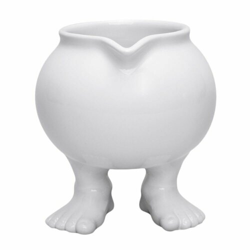 Молочник на ножках Efeet Collection, в подарок, керамика, оригинальная посуда