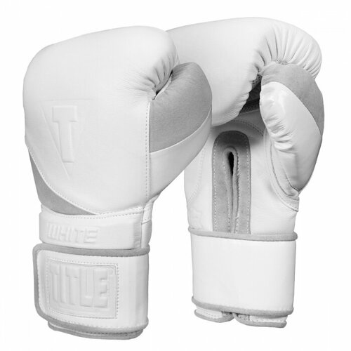 Перчатки боксерские TITLE White Training Gloves 2.0, 14 унций