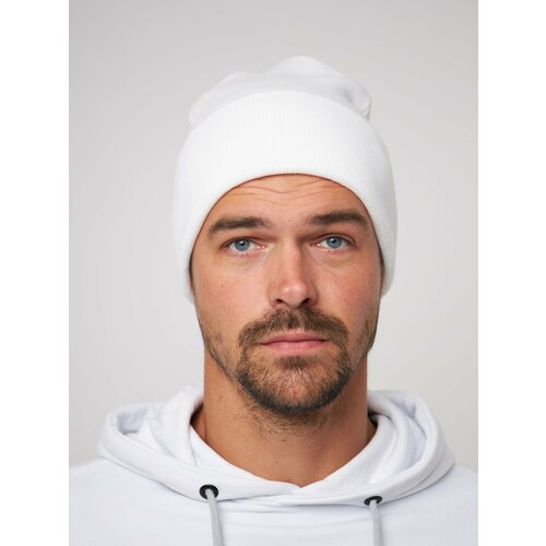 фото Шапка бини zhaki, размер 54-60, белый