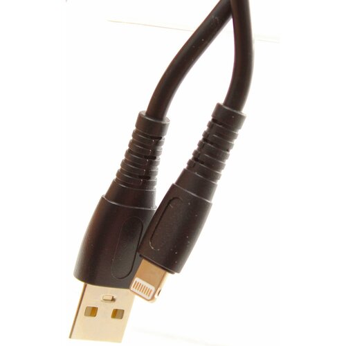 USB Кабель для Apple/iPhone OINO M160, силиконовый, 2A, Черный, 1 м.