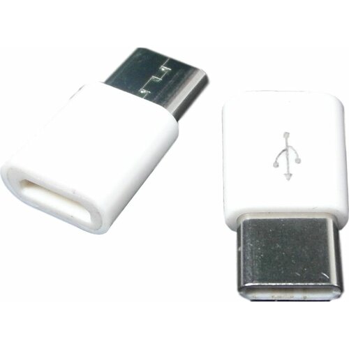 USB переходник Mi-Digit micro USB ( F ) - USB Type-C ( M ) Белый