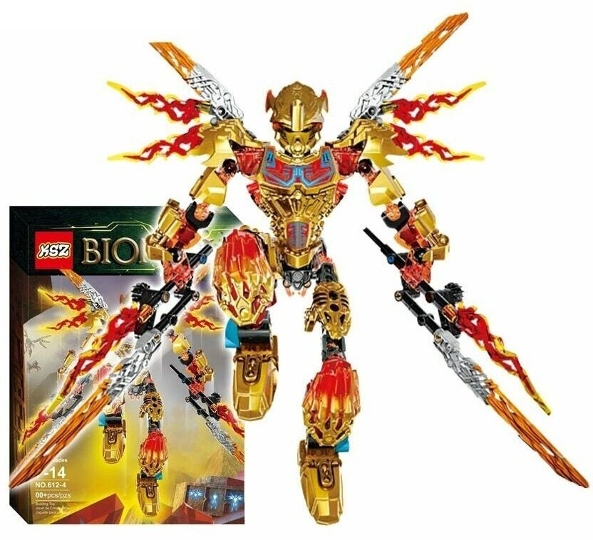 Конструктор Бионикл Bionicle "Таху и Икир - Объединение Огня "/ Детский игровой набор на 209 деталей из серии Бионикл / совместим с лего