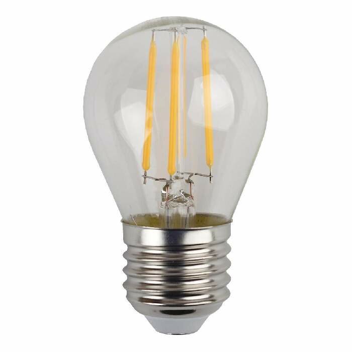 Лампа светодиодная филаментная ЭРА E27 9W 2700K прозрачная F-LED P45-9w-827-E27 Б0047023 - фотография № 6