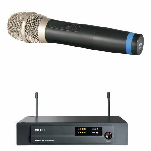 MiPro MR-811MH-80 620100 MHz - Диверситивная одноканальная радиосистема c УВЧ диапазоном 1590000₽