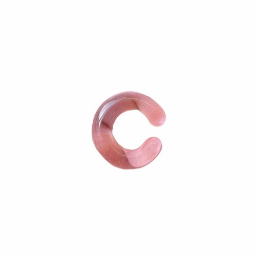 Серьги каффы LAMPJOY, размер/диаметр 20 мм, розовый