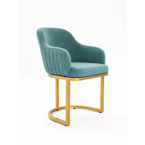 TOMGROUP Стул Bella Mint (Тиффани) / Gold c золотым каркасом для кухни