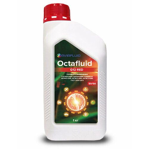 Антифриз OCTAFLUID G12 красный 1кг