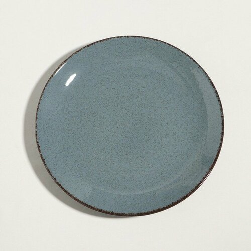 Тарелка «Pearl», d=27 см, синяя, фарфор