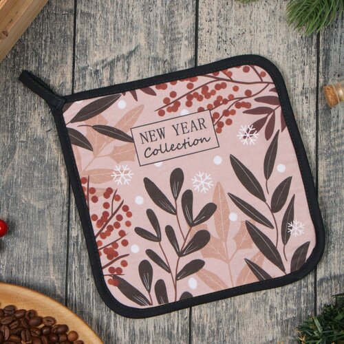 Прихватка Этель Новогодние украшения 19х19 см 100 хл ватин 250 гм2 336₽