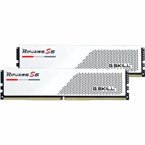 Оперативная память G.skill DDR5 Ripjaws S5 64GB (2x32GB) 6000MHz CL30 (30-40-40-96) 1.4V (F5-6000J3040G32GX2-RS5W) White