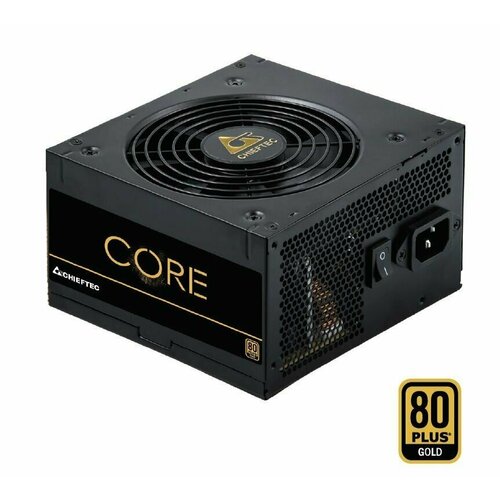 Блок питания для компьютера Chieftec Core BBS-600S-Bulk ATX 23 600W 80 PLUS GOLD Active PFC 120mm fan OEM 1174100₽