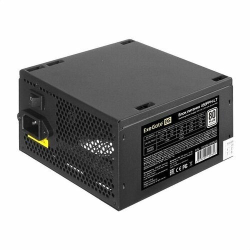 блок питания exegate 450pph lt oem 450 вт Блок питания 450W ExeGate 80 PLUS 450PPH-LT