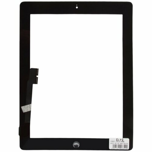 Тачскрин LP для iPad 3 NEW с кнопкой Home (AAA), 1-я категория, черный