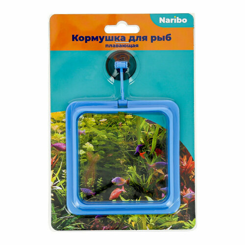 Кормушка Naribo пластиковая на присоске квадратная 330₽