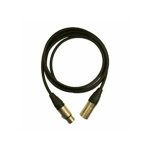 Кабель аудио 1xXLR - 1xXLR GS-PRO XLR3F-XLR3M black 7m