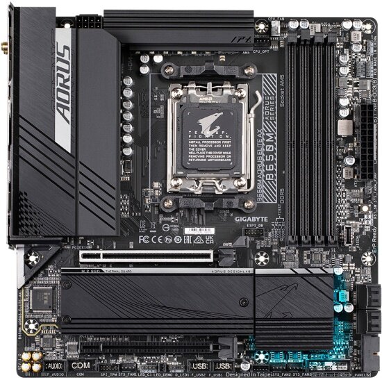 Материнская плата Gigabyte B650M AORUS ELITE AX (AM5, mATX)