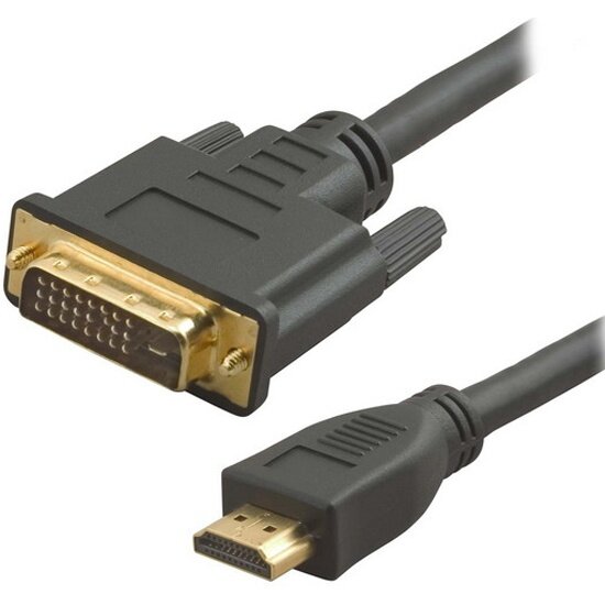 Кабель 5BITES HDMI M/DVI M /24+1/ DUAL LINK / 2м APC-080-020