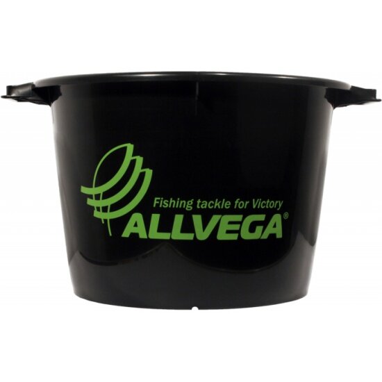 Ведро для прикормки Allvega пластиковое 40 литров (черное)
