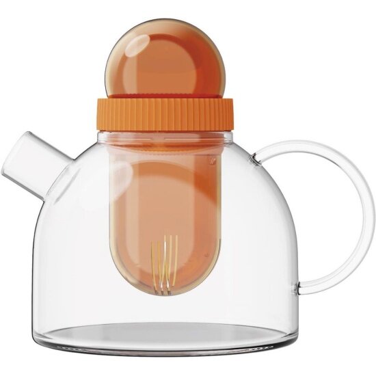 Чайник заварочный KISSKISSFISH BoogieWoogie Teapot TEAP01-U оранжевый 08л