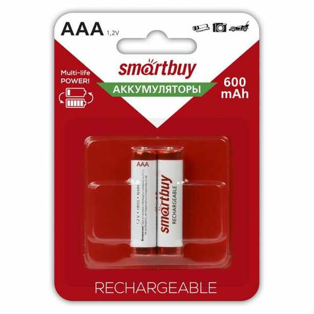 Аккумулятор Smartbuy AAA (R3) 600 mAh 2 шт