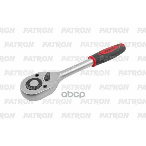 Трещотка 3/8 Inch, 24 Зуба, 205 Мм, С Резиновой Рукояткой PATRON арт. P-80232