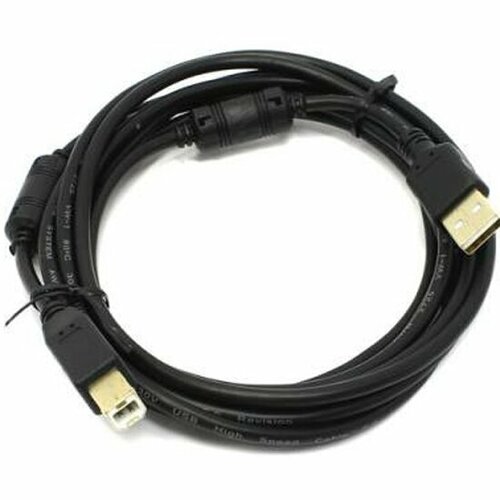 Кабель USB 2.0 5BITES АM -> BM, 3.0 м, черный (UC5010-030A) кабель usb 2 0 am bm 1 8м 5bites uc5010 018a черный