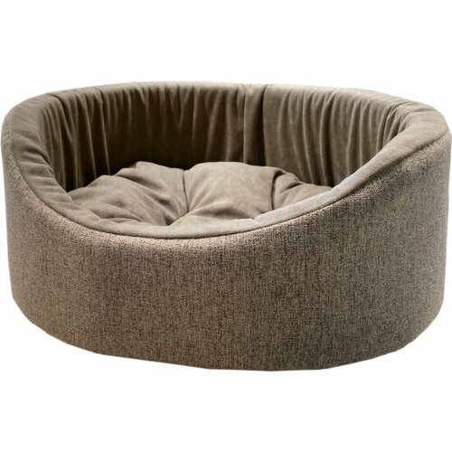 Лежанка Homepet Жаккард №4 64х50х21 см, розово-серый лежанка homepet жаккард wool 3 57х45х17 см коричневый