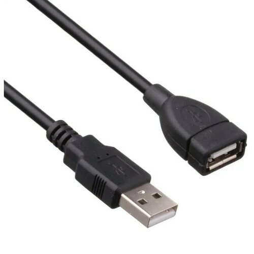 EXEGATE кабели EX294762RUS Удлинитель USB 2.0 EX-CCF-USB2-AMAF-2.0F Am Af, позолоченные контакты, ферритовые кольца, 2м
