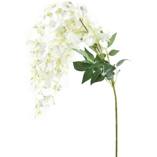Цветок искусственный Gloria Garden "Онцидиум белая" на ножке, 110 см