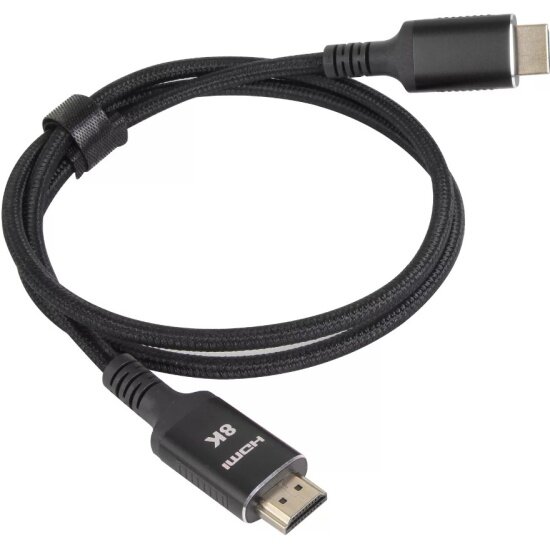 VCOM Кабель VCOM HDMI 19M/M ver. 2.1 8KX60Hz (Econom) оплетка 1m iOpen