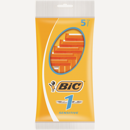 Изображение товара Одноразовая бритва Bic Бик 1 для чувствительной кожи, (5шт)