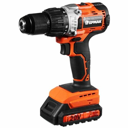 Шуруповерт аккумуляторный Ермак 21 вольт бесщёточный 20 Ач 0-4000-1500 об мин LED подсветка кейс 659000₽