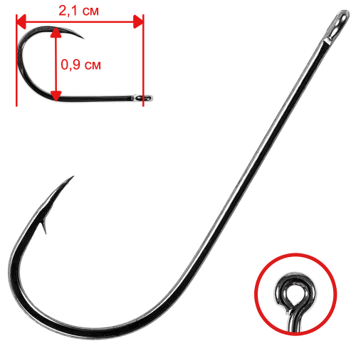 фото Крючки nautilus червь s-1112bn №6 (10шт.)