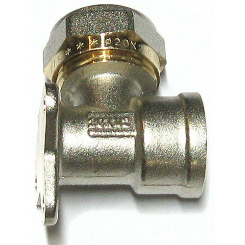 Угольник (водорозетка) с креплением 20х1/2 цанга/гайка 12054/33221/318