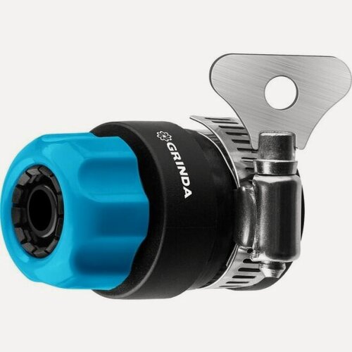 Изображение товара Соединитель Grinda быстросъёмный TCC-34, шланга 1/2" - труба 3/4", с хомутом 8-426335_z02