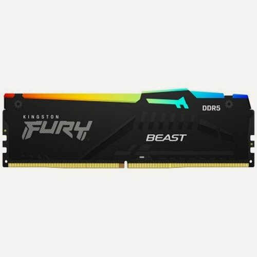 Изображение товара Оперативная память Kingston DDR5 32Gb (2x16Gb) 5200MHz pc-41600 FURY Beast RGB (KF552C40BBAK2-32)