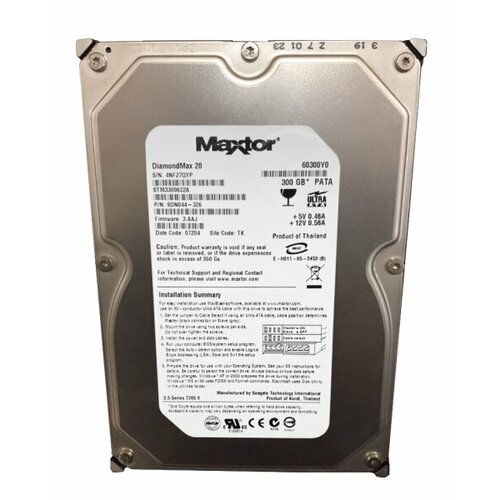 Жесткий диск Maxtor STM3300622A 300Gb 7200 IDE 35 HDD 806000₽