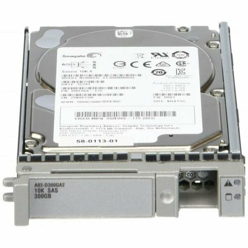 для серверов cisco жесткий диск cisco 43x0877 300gb 15000 sas 3 5 hdd Жесткий диск Cisco DISK-15K-SAS-300G 300Gb 15000 SAS 3,5 HDD