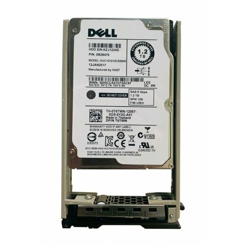Жесткий диск Dell T6TWN 12Tb 10000 SAS 25 HDD 3536000₽
