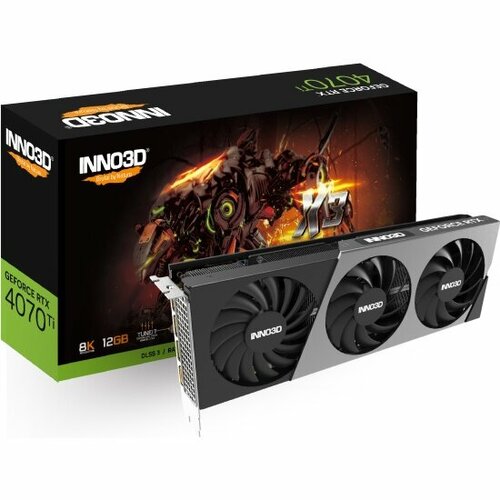 Видеокарта INNO3D GeForce RTX 4070 Ti X3 12G c30603 12d6x 1671va39a видеокарта inno3d geforce rtx 3060 ichill x3 red lhr [c30603 12d6x 1671va39