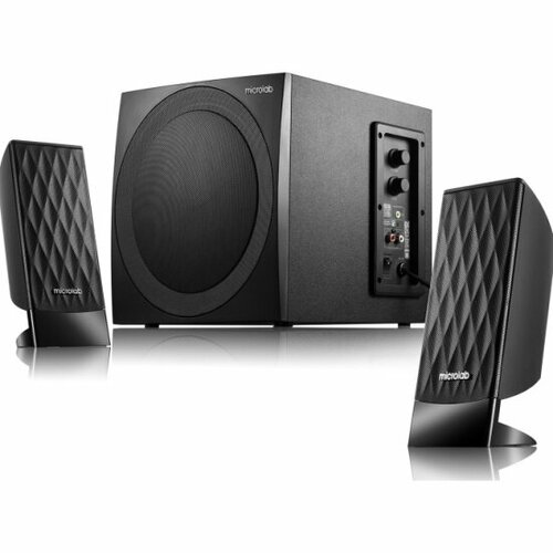 Колонки Microlab 2.1 M-300 (38W) черные черный
