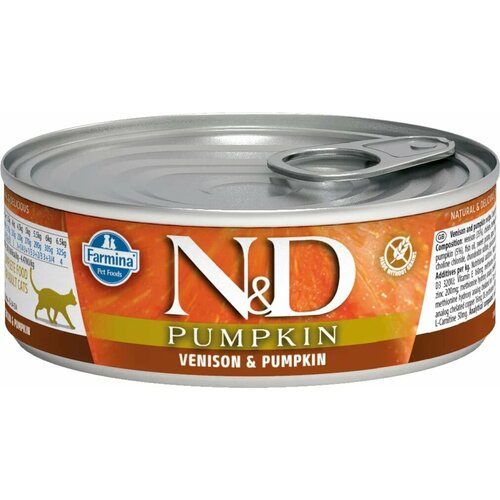 N&D Cat Pumpkin c олениной и тыквой влажный корм для кошек