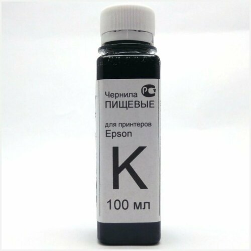 Пищевые чернила для 4-х цветных принтеров Epson Юник-Э100MB Black (100мл)