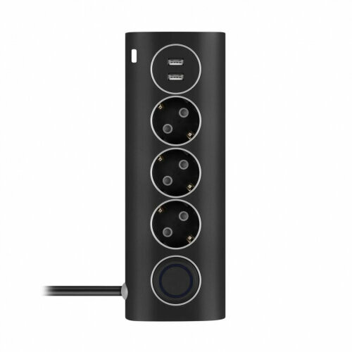 Сетевой фильтр ROMBICA NEO WC3U Black, 2 x USB, 3 x 220V, чёрный, 1.5м