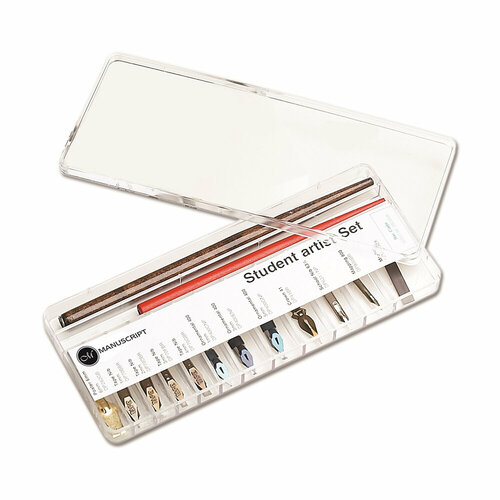 Manuscript Leonardt Набор перьев с аксессуарами 11 шт MDP282 Student Art в пластиковом пенале 11609₽