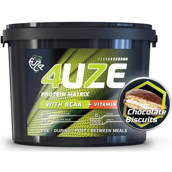 Протеин Fuze 47% +BCAA шоколадное печенье 3000г